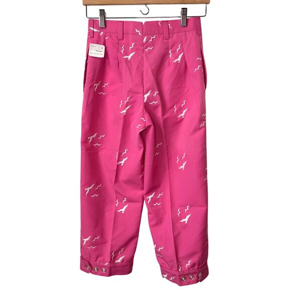 VINTAGE Capri Pants Women's S Cotton Blend Coastal Preppy Beach Summer Retro - Picture 5 of 11